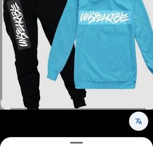 Kids Matching Set - Blue and Black Size XL NwT